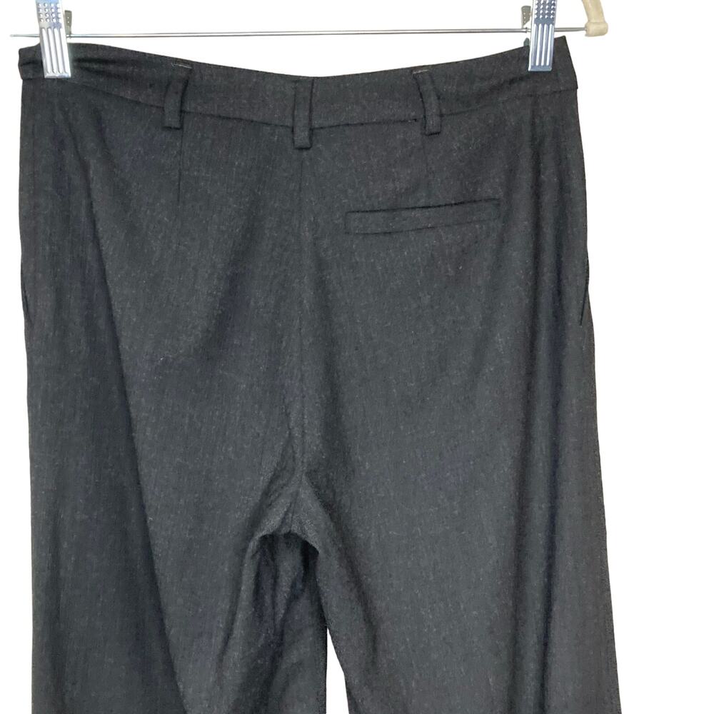 Eileen Fisher Wool Gray Wide Leg Palazzo Dress Pants High Rise Pockets Size XS - Picture 6 of 16